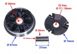Variator scuter TGB RX 50CC