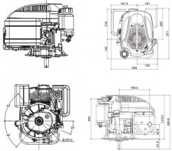 Motor generator / motopompa / motocultor Loncin 5 CP