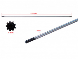 Ax angrenaj motocoasa 9 dinti (7mm)