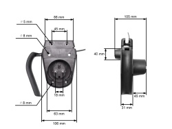 Comutator universal pentru masina de tuns gazon