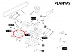 Cilindru atasament tip "rindea" (plan curbat)