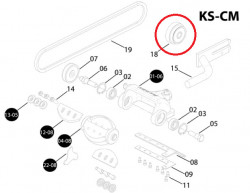 Fulie oala ambreiaj decojitor busteni drujba Husqvarna 51, 55, 254, 262