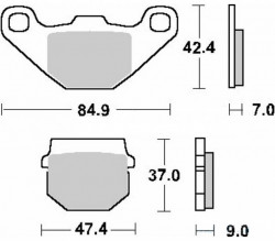 Placute frana ATV CF Moto 500cc (Cal I)