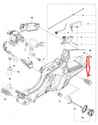 Amortizor spate drujba Husqvarna 565, 572-2