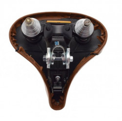 Bicycle seat (brown) with springs and staple - Img 2