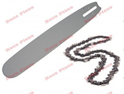 Brzeszczot do piły łańcuchowej + Łańcuch 25 zębów podziałka 3/8 35cm (kal. 2)