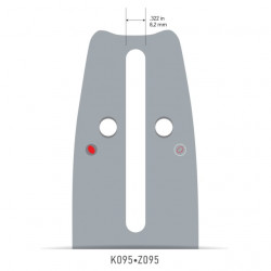 Chainsaw blade Oregon 32 teeth - step 3.25 - 38cm - 1.3mm (originala) - Img 2