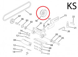 Fulie oala ambreiaj decojitor busteni drujba Husqvarna 545, 550, 555, 560, 562
