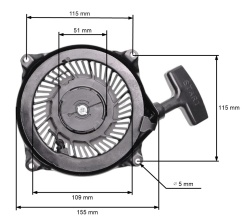 Démarreur BRIGGS-STRATTON 497782, 494846, 495766, 496650, 497830