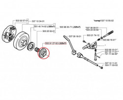 Melc pompa ulei drujba Husqvarna 359 / pas 3.25