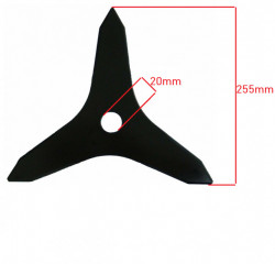 Disc taietor motocoasa 3 laturi (model Y) 255 x 20mm