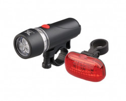 Phare et feu stop pour vélo (5 LED)