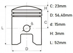 Piston ATV Loncin 125cc