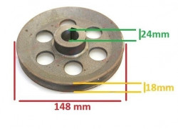 Fulie motor electric 24mm x 148mm-dim