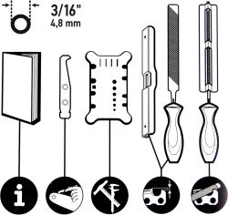 Set ascutire lant drujba (4.80mm) Oregon