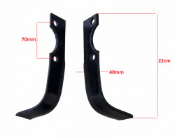 Set cutite motosapa 220mm x 40mm (stanga-dreapta)