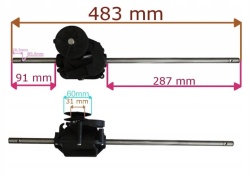 Transmisie masina de tuns gazonul Faworyt SHA46BS500N4W1