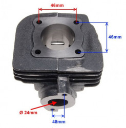 Set motor scuter 2T 50cc Suzuki TGB
