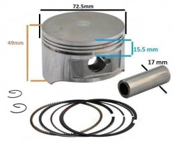 Piston ATV Linhai 300cc (72.5mm)-dim