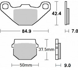 Placute frana ATV CF Moto 