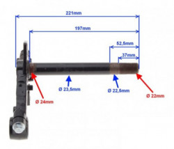 Furca scuter Kinroad XT50Q
