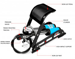 Pompa bicicleta de picior (cilindru dublu)