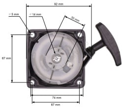 Demaror de motocoasa