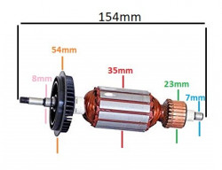 Bosch GWS 6-100 συμβατός ρότορας flex rotor - Img 3