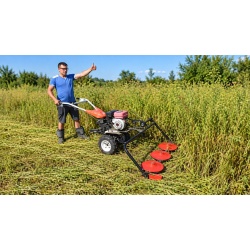 Cositoare rotativa cu 3 discuri pentru motocultor (prindere curea)