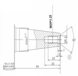 Engine V Twin 22 HP (conic axle)