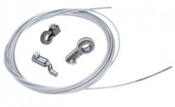 Kit de cable de acelerador/embrague para motocultor de 250 cm
