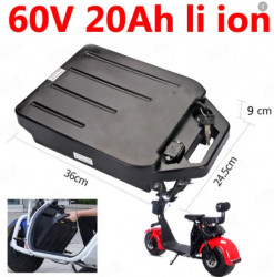 Kivehető akkumulátoros elektromos robogó 60 V, 20 A lítium-ion (City Coco)
