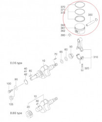 Piston motor Robin Subaru EH12 Taiwan