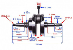 Ambielaj scuter Honda CBF 150cc