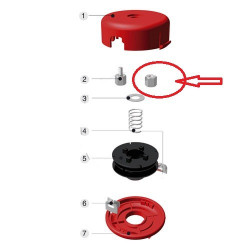 Adaptor mosor motocosa M10 X 1,00