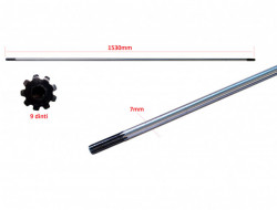 Ax angrenaj motocoasa 9 dinti (7mm)