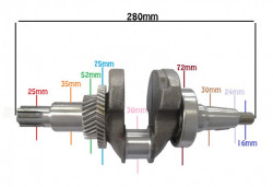 Ambielaj motosapa / motocultor (ax canelat) 13 CP