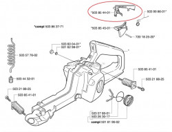 Blocator acceleratie Husqvarna 340, 345, 346, 357, 359 - Img 4