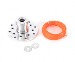 Brush cutter head  for corners and small spaces