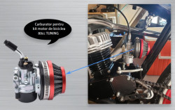 Carburator kit motor bicicleta 80cc TUNING