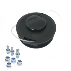 Carrete para desbrozadora (cabezal de hilo) semiautomático, 130 mm, 10x1,25 z
