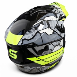 Casca ATV / Enduro SNON L (gri+verde)