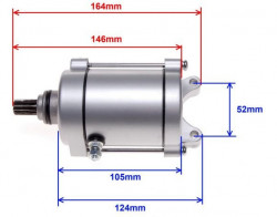 Electromotor ATV Honda, Bashan 125cc, 150cc, 200cc 11dinti-2