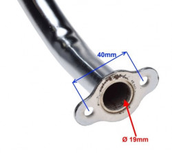 Esapament pentru kit motor bicicleta