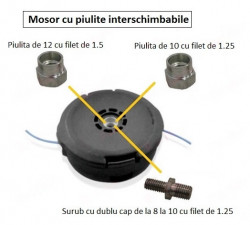 Mosor motocoasa universal compatibil Husqvarna (cu piulite interschimbabile)-2