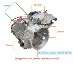 Generátor motoru (kuželový hřídel) 13 HP (bez nádrže) - Img 2