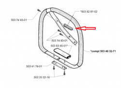 Amortizor drujba Husqvarna 394, 395 - maner-3