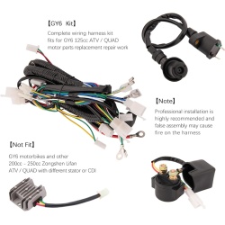 Instalatie electrica scuter GY6 50cc (9 in 1)