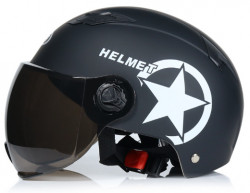 Kask ochronny na hulajnogę Czarny matowy "L"
