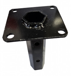 Manicot roata motocultor baza patrata (h 150mm) (ax hexagonal 32mm)